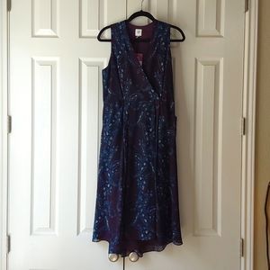 CAbi Paisley Treasure Floral Style 3461 Dress Knee Length Size 8 NWT Pur…